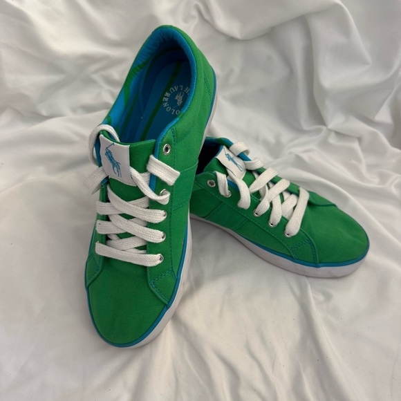 Polo Ralph Lauren Shoes - EUC Polo Ralph Lauren Gillian Canvas Logo Sneakers